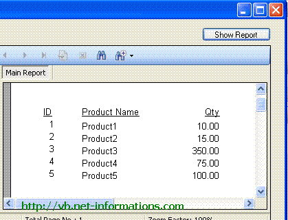 Vb Net Crystal Report Load Dynamically