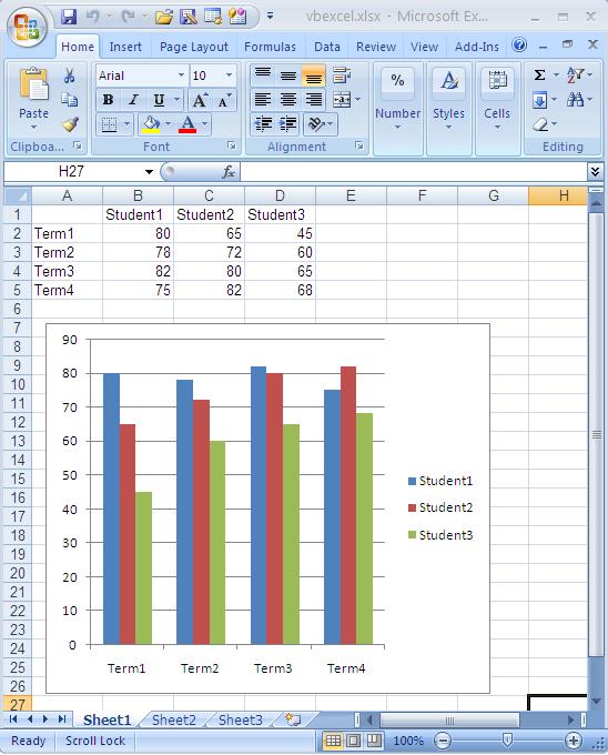 How to create a Chart in Excel in VB.NET