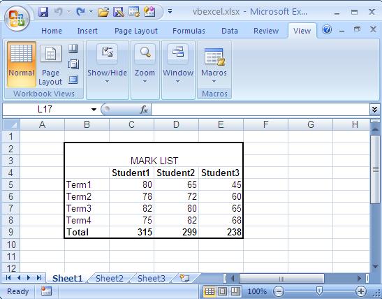 Format Excel