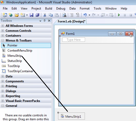 difference between menustrip and toolstrip